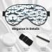 Shop Shark Pattern Unisex Sleep Eye Mask | Soft Comfort Eye Shade for Travel Yoga & Shift Work - Black - Buy Online on GoSupps.com