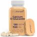 Calcium D-Glucarate - 120 Vegetarian Capsules 2-Month Supply 1120mg per Serving for Detox Support & Internal Balance Non-GMO Gluten Free Made in USA GMP Certified 120 Count (Pack of 1)