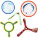 Deao 5-Part Soft Boomerang - Bright Glow Outdoor Toy for All Ages | Ideal Gift for Kids & Adults | Classic Litter Game - Buy Online on GoSupps.com