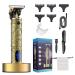 Suttik Mens Hair Clipper Cordless Professional Hair Trimmer with Charging Dock Beard Trimmer Haircut & Grooming Kit for Men Rechargeable LED Display Gold With Base