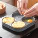 DELURA Saucepan 4 Holes Egg Frying Pan Multifunction Hamburger Steak Pan Wooden Handle Cooking Pan Cooking Utensils Wok - Buy Online on GoSupps.com