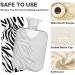 Zebra Print Hot Water Bottle 2L with Cover - Ultimate Pain Relief & Warmth for Hands & Feet | Winter Essential - Buy Online on GoSupps.com