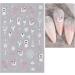 Pink Halloween Nail Stickers 10 Sheets Self-Adhesive Nail Decal Ghost Skull Witch Nail Art Decoration Design Supplies - Buy Online on GoSupps.com