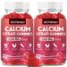 Calcium Citrate Gummies 1200mg for Adults & Kids - Bone & Teeth Support Easy Absorption Delicious Raspberry Flavor - Non-GMO Gluten Free Vegan - 120 Count