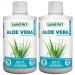 Pure Aloe Vera Juice Unflavoured 500 ml - Cold-Processed from Organic Fresh Leaves for Intestinal Issues Made In Canada (Pack of 2) 500 ml (Pack of 2)