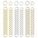 Nydotd 180 Pieces Hair Rings Braid Rings Hair Loop Clips Hair Hoops, 3 Colors, 2 Sizes Women Fashion Hip-Hop DIY Braid Rings Hair Clip Accessories for Hair and Dreadlocks 180 Piece Set Silver, Gold, KC Gold