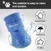 SINCIYA Dog Rain Boots - Waterproof Anti-Slip Shoes with Adjustable Straps, Small Blue - 4PCS Outdoor Booties with Rugged Rubber Sole - Buy Online on GoSupps.com