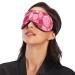 Haskirky Light Blocking Eye Mask | Breathable & Adjustable for Men and Women | Perfect for Travel, Yoga, and Deep Sleep | Pink Strawberry - Buy Online on GoSupps.com