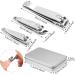 Professional Stainless Steel Nail Clipper Set - 3 Pieces with Gift Box for Men & Children - Perfect Fingernail & Toenail Care - Buy Online on GoSupps.com