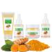 Turmeric Skin Care Set Skin Care Sets & Kits for Women Gift Black Spot Remover Kit Moisturizing&Brightening Facial Kit Pamper Gift Skincare including Facial Cleanser Serum Cream &Facial Essential Oil