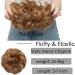 Hair Bun Hairpiece for Women Fake Wave Curly Hair Bun Extensions Messy Curly Ponytail Hairpiece Synthetic Elastic Hair Band Scrunchy Hair Bun Ponytail Extensions for Women Hair Chignons(27-01) - Buy Online on GoSupps.com