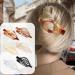 Flat Hair Claw | Vintage French Design Alligator Hair Clip | Retro No Slip Grip Hair Claw Clips Ultra Light Oval Barrette Jaw Clips Hair Accessories for Women Girls Transparent color - Buy Online on GoSupps.com