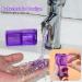 Pill Cutter 2-in-1 - Portable Pill Splitter with Blade and Storage Compartment - Purple - Buy Online on GoSupps.com