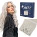 FSHINE 120G clip in extensions real hair white blond 35cm full of head hair extreme real hair clips smooth hair double brick hair extension real hair clip 7pcs #1000