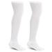 Athlemo Men Bamboo Diabetic Socks 2 Pairs Circulatory No-Binding Over The Knee Seamless Breathable Moisture Wicking White 13-15 Sock size 13-15 Mens shoe size 11-14 White(2 Pairs)