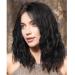 High quality fashionable wig for women black wig long wavy curly with hair net