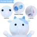 Blueberry Cow Plush Body Pillow - 49cm Stuffed Animal for Kids, Long Soft Plushie Toy, Birthday & Valentines Day Gift - Blue - Buy Online on GoSupps.com