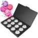 Empty Makeup Palette Waterproof Magnetic Palette with 12 Round Metal Pans for DIY Eye Shadow Blush Powder 10 X 15cm - Buy Online on GoSupps.com