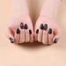 3D Rose Press On Nails Short 2 Pack for Women - Almond Cat Eye Fake Nails - Black Magnetic False Nail Tips (Art11) - Buy Online on GoSupps.com