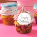 Cupcake Toppers 10 Pieces Acrylic Happy Birthday Cake Toppers Round Cake Decorations for Birthday Party Rose Gold - Buy Online on GoSupps.com