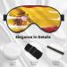 Spain Flag Eye Mask | Soft & Adjustable Nighttime Comfort | Unisex Sleep Mask - Buy Online on GoSupps.com