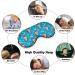 Monkey & Banana Pattern Sleep Mask - Adjustable Blindfold for Light Blocking & Travel - Men's and Women's Night Eye Cover - Buy Online on GoSupps.com