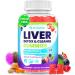 Liver Detox Cleanse & Repair Gummies - 2000mg Milk Thistle Liver Gummies, 23-in-1 Herbal with Dandelion Root, Glutathione & Turmeric- for Liver Health, Digestion & Antioxidant - Sugar Free, 60 Counts