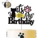 Happy Birthday Cat Cake Topper - Glittery Black Kitten Decoration for Birthday Baby Shower & Wedding Parties - Buy Online on GoSupps.com