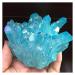 Natural Rock Crystal Clusters Colorful Angel Aura Electroplated Quartz Minerals Specimen Ornament Home Decorative Stone Flowers Quartz Stones Stone Mineral Specimen (Size : D/300-330g)