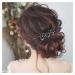 Inilbran Boho Crystal Flower Hair Clip Vintage Flower Hair Barrette Clip Black Flower Hair Pin Clip Decorative Bobby Pins Flower Head Clip Accessories for Women and Girls Everyday Headdress