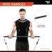 Professional Resistance Exercise Bar Kit - 36" Lightweight with 6 Accessories 20/30/40lb Bands Door Anchor & Straps for Home Training - Buy Online on GoSupps.com