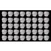 40 x edible 3D 25mm violets viola flowers many colours toppers cake cupcakes decorations (White)