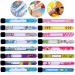 Safety ID Wristbands 16 PCS Anti Lost ID Wristband Children Safety ID Wristband Reusable Identification Bracelets Adjustable Waterproof ID Band SOS Emergency Bands for Boys and Girls