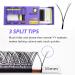 YY 3 Split Tips YYY 0.07 D Curl 12mm Eyelash Extensions - Soft Natural Fluffy Light Volume Lash Clusters - Long Lasting Matte Black - Buy Online on GoSupps.com