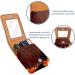 Premium Leather Lipstick Organizer with Mirror - Mini Lip Gloss Holder Bag for African Women - T842k1xzvs - Buy Online on GoSupps.com