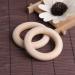 5 Pack Natural Wooden Baby Teething Rings - 55mm DIY Necklace & Bracelet for Tinkering & Easter Decor - Buy Online on GoSupps.com