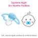 MAM Supreme Night Baby Pacifier for Sensitive Skin, Patented Nipple, 16+ Months, Girl - 2 Count, Pink - Buy Online on GoSupps.com