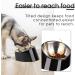 Super Design 15 Slanted Bowl for Dogs and Cats | Tilted Bulldog Bowl Pet Feeder M/1 Cup Black - Buy Online on GoSupps.com