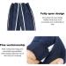 Daily Wear Full Open Patient Care Pants - Easy Wear Double-Headed Zipper for Fracture Patients Elderly - Royal Blue Size M - Buy Online on GoSupps.com