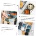 STOBAZA 1set Compartment Platter Platters Trays Fruit Container Sauce Plate Sauce Dish Snack Fruit Dish 30.3X13CM Golden - Buy Online on GoSupps.com
