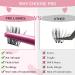 72 Pcs Peachy-D-8-16 Mix Cluster Individual Lashes - DIY Eyelash Extension Kit with Super Thin Band | Reusable & Comfortable - Buy Online on GoSupps.com