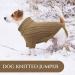 Shop Warm Winter Dog Sweater for Big Dogs - Christmas Fleece Clothing | Khaki Camel XS (Back 23cm Breast 32cm) - Buy Online on GoSupps.com