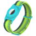 Nylon Kids Wristband Compatible with Apple AirTag, Bracelet Strap TPU Protective Case for Air Tag GPS Location Tracker, Anti-Lost Washable Watch Band for Toddler Baby Children Elders(Green Yellow) yellow green