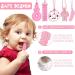 Sensory Chew Necklace Set - 5 Pink Teether Chew Toys for Autistic Children | Anxiety & Biting Relief | Food Grade Silicone Teether for Teething & Oral Motor Needs - Buy Online on GoSupps.com