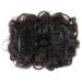 Girls Synthetic Curly Hair Bun Extension Clip in Ponytail Chignon Dish Tray #98 Dark Brown - Buy Online on GoSupps.com