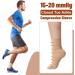 Shinymoon Ankle Compression Socks 15-20 mmHg | Plantar Fasciitis Support Sleeve | Closed Toe Brace for Women & Men | Swelling Relief - Nude Color - Buy Online on GoSupps.com