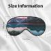 Lake & Sunset Print Unisex Eye Mask | Soft Light-Blocking Sleep Mask for Comfortable Rest - Buy Online on GoSupps.com