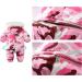 Kids Winter Snowsuit | Waterproof Hooded Fleece Romper | Pink | 2-3 Years - Buy Online on GoSupps.com