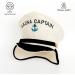 Natural Textile Sauna Hut - 100% Organic Wool Felt Hats | Heat Protection & Free English Sauna E-Book - Sauna Captain White - Buy Online on GoSupps.com