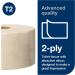 Tork Mini Jumbo Toilet Roll Natural T2 Advanced Quality 2 ply 1 roll x 170m 120377 - Buy Online on GoSupps.com